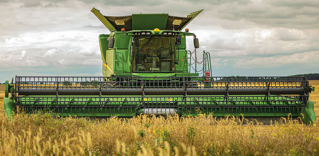 kombajny żniwne John Deere, technologia draper, RPT, Rolniczy Przegląd Techniczny