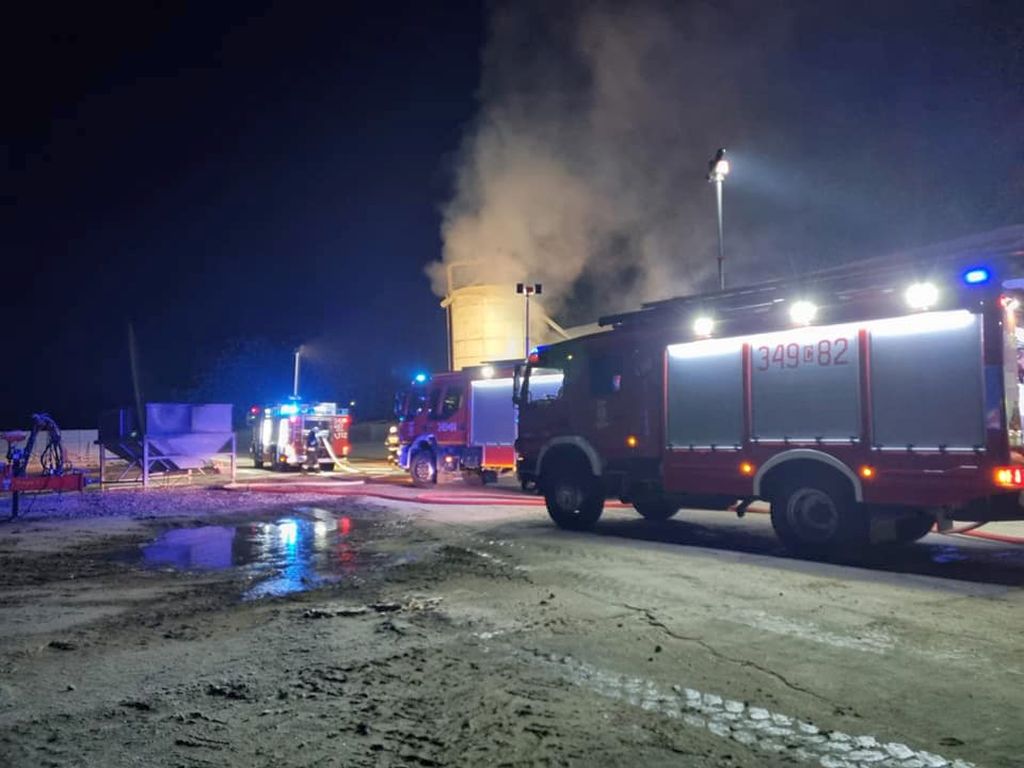 pożar suszarni, pożar kukurydzy, suszenie kukurydzy, siemoń