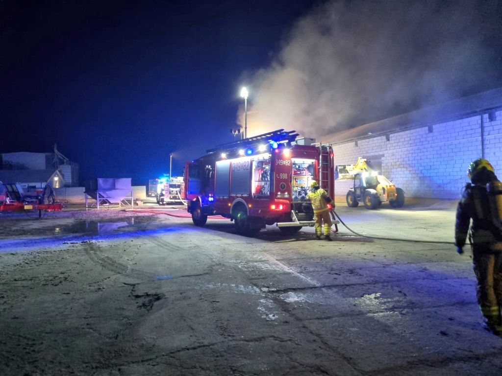 pożar suszarni, pożar kukurydzy, suszenie kukurydzy, siemoń