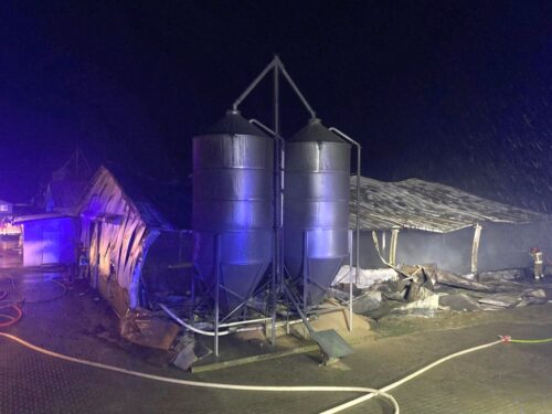 pożar kurnika, pożar na fermie, chutkowice, kp psp siemiatycze