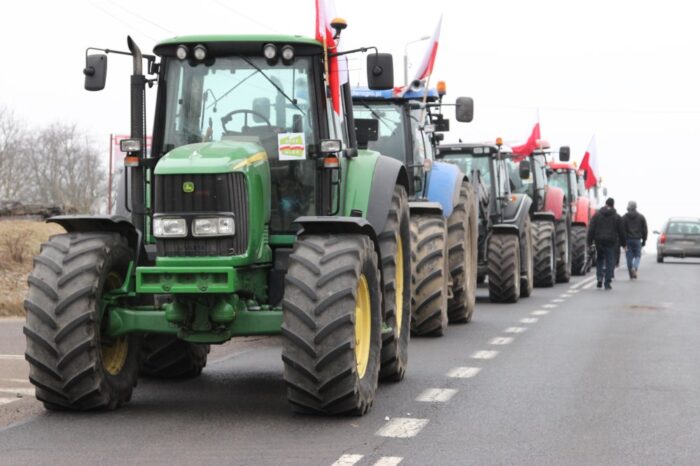 protesty rolników na drogach, Piaski, Elwira Domaradzka, KPP Świdnik