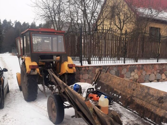 pasażer ciągnika, pijany traktorzysta, kpp nisko, kpp ełk