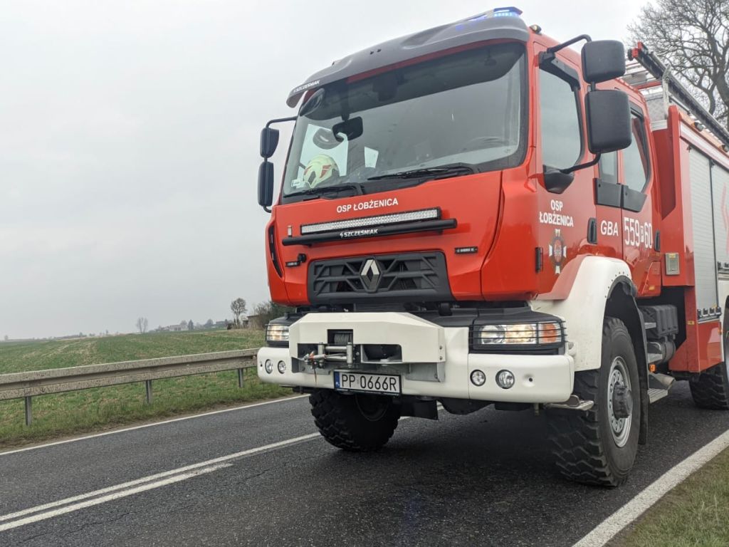 pożar ciągnika, pożar harvestera, pożar kombajn zrębowy, powiat drawski, powiat pilski