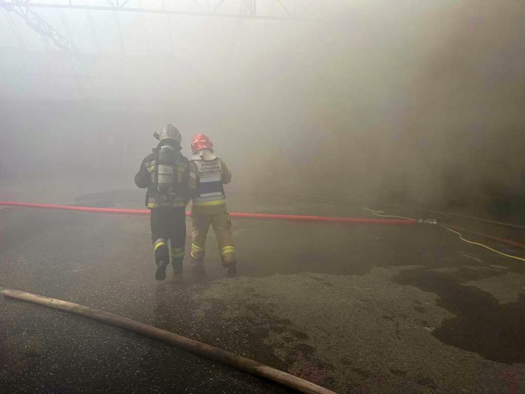 pożar zakładu mięsnego, pijanów, kp psp końskie, powiat konecki
