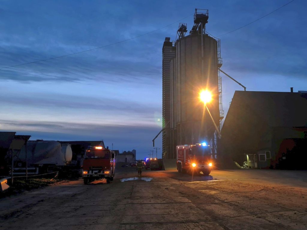 pożar w gospodarstwie, wdzięczny rolnik, kp psp bielsk, podlaski, podziękowanie, pożar chlewni