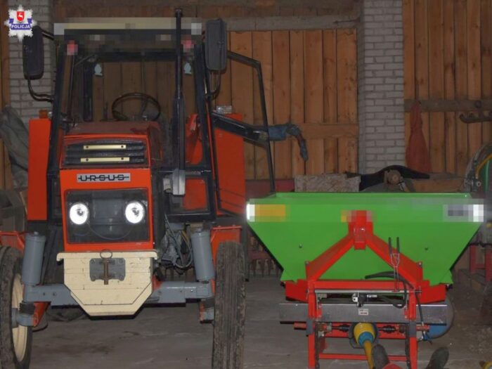 wypadek w rolnictwie     tragedia w gospodarstwie     rozsiewacz nawozów     ulhówek     kpp opole lubelskie