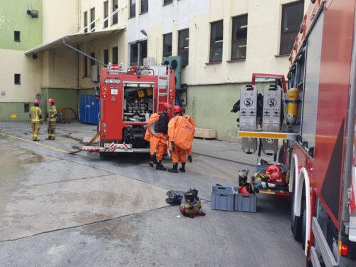 wyciek amoniaku, zakłady tłuszczowe, bielsko-biała, km psp bielsko-biała