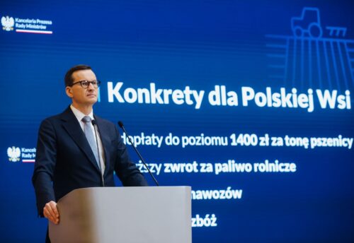 premier, morawiecki, minister rolnictwa, telus, pomoc, dopłaty