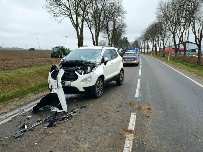kpp nidzica, zderzenie ciągnik, pijany traktorzysta, sprawca kolizji