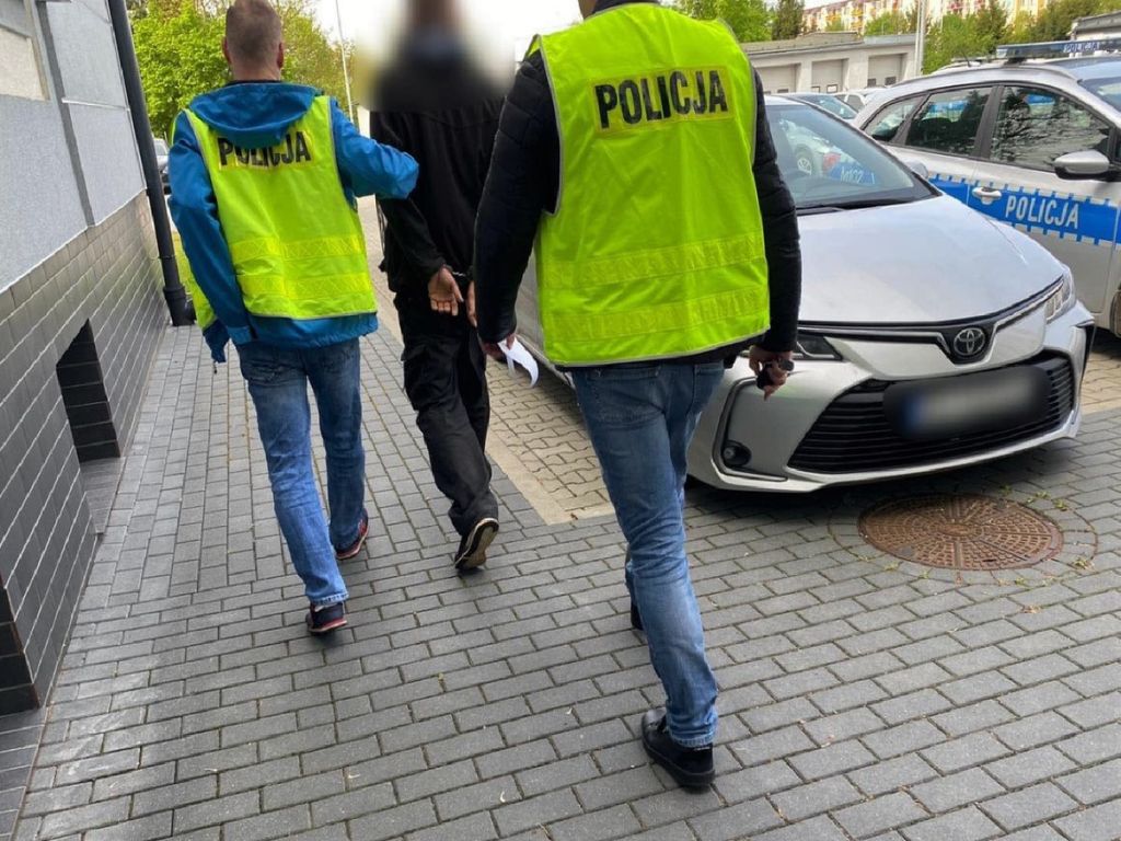 kpp kolno, pożar, pożar stodoły, podpalacz