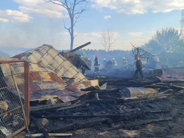 kp psp nowy dwór mazowiecki, pożar, gospodarstwa, stodoła