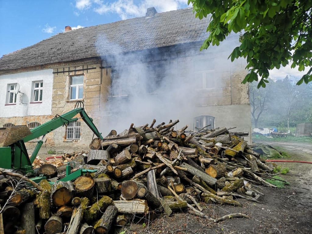gospodarstwo, pożar, śmierć, kombajn
