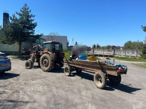 kpp nisko, przewóz osób, traktorzysta, mandat, prawo drogowe