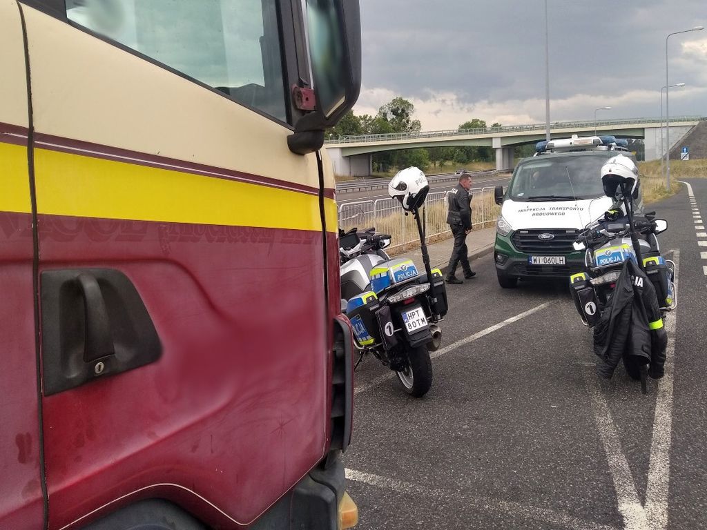 itd, cieżarówka, kontrola, nietrzeźwy kierowca, transport zboża