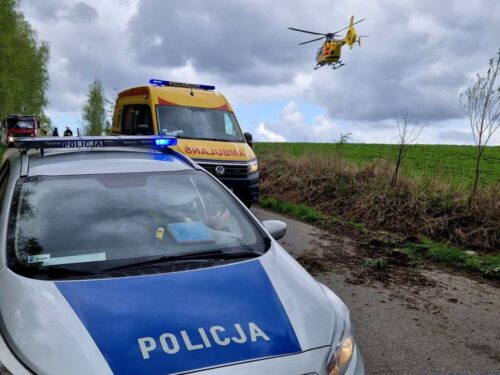 lubelskie, wypadek, upadek, maszyna rolnicza, remont, gospodarstwo