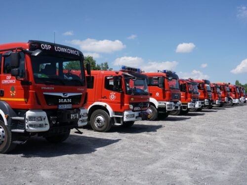 minister, moskwa, wozy pożarnicze, osp, ochotnicza straż