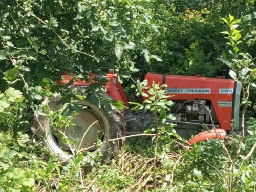 wspr przemyśl, wypadek, zdarzenie, wywrócony ciągnik, śmierć, traktorzysty