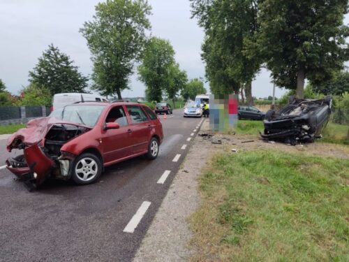 kpp radzyń podlaski, wypadek, zderzenie, wyprzedzanie, ciągnik