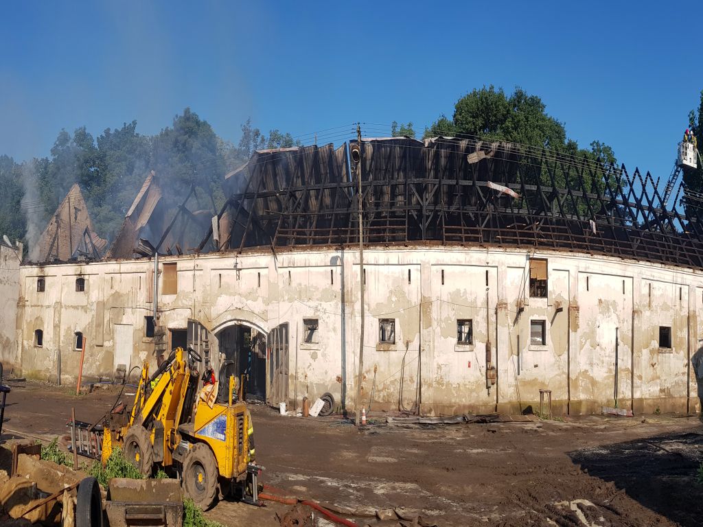 stajnia, konie, źrebięta, psy, ewakuacja, pożar