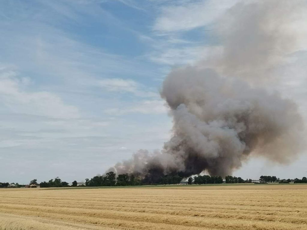 kp psp września, pożar, zboże, ciągniki, akcja gaśnicza