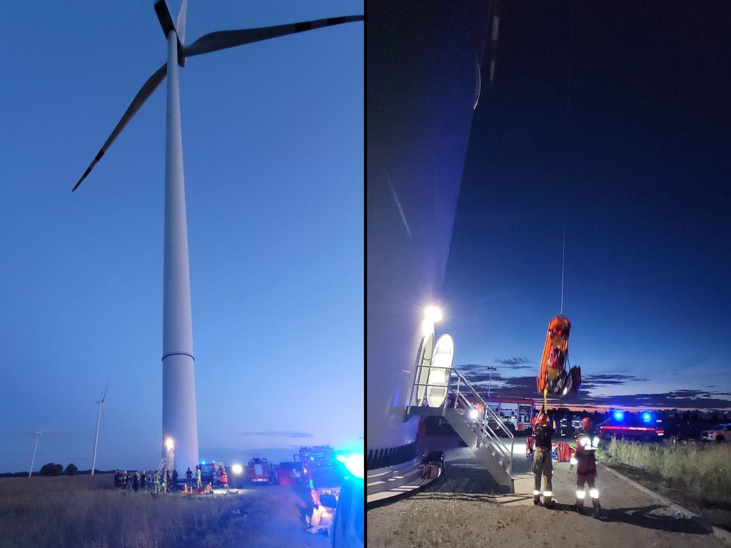 pomorskie, kpp malbork, farma wiatrowa, wiatrak, śmierć, serwisant, naprawa