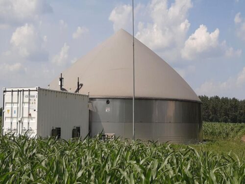 biogazownia, mikrobiogazownia rolnicza, biogaz, energia, ciepło, poferment, dotacja, nfośigw