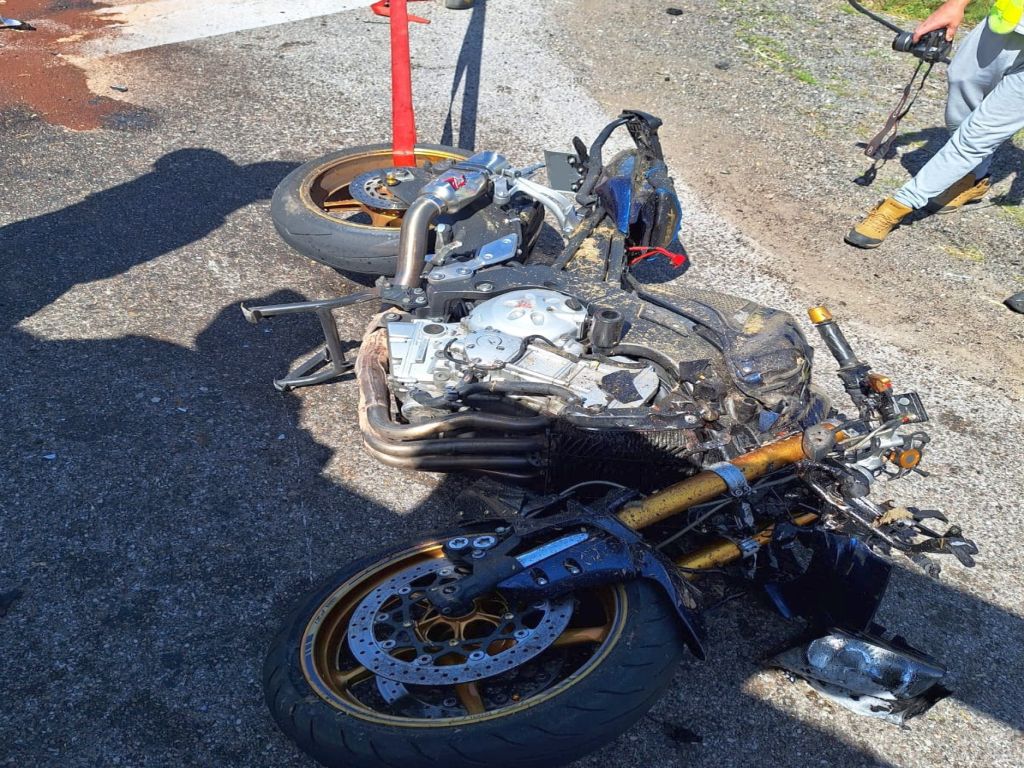 kpp maków mazowiecki, kp psp maków mazowiecki, wypadek, zdarzenie drogowe, wyprzedzanie, motocykl, kombajn