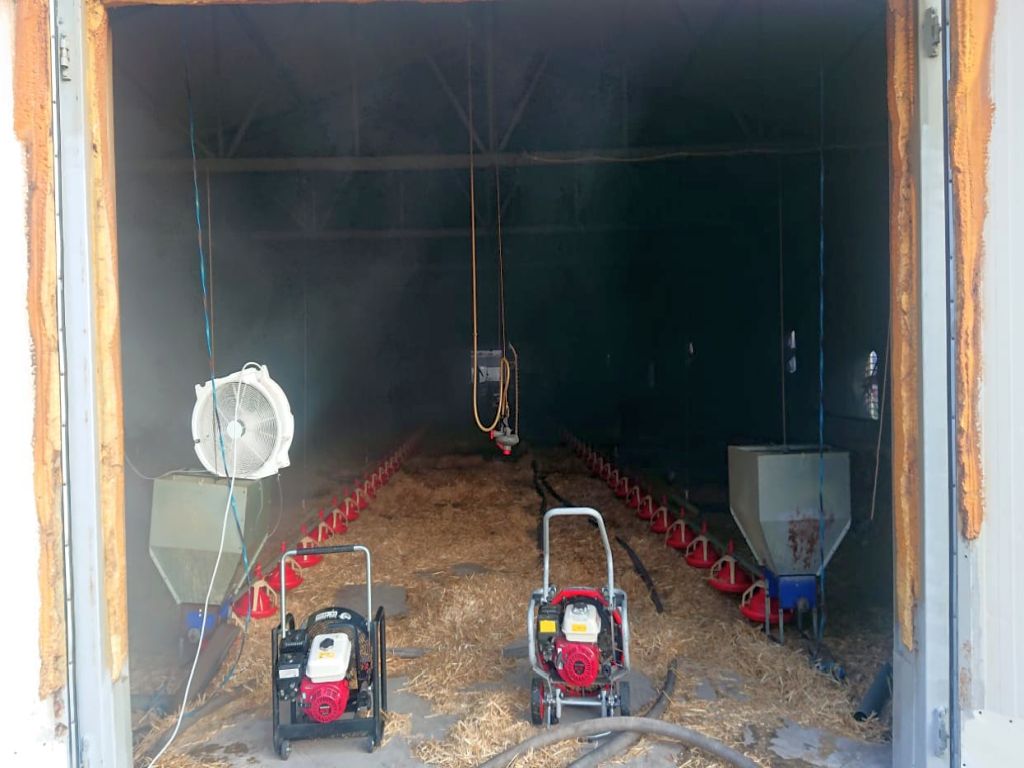 kp psp grodzisk wielkopolski, pożar, kurnik, ściółka, straty