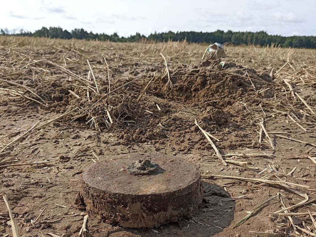 kpp zduńska wola, kpp lubartów, pocisk, granatnik, niewybuch