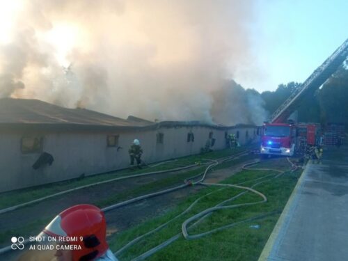 pożar, kurnik, kurczęta, pisklęta, akcja gaśnicza, straty, psp, osp