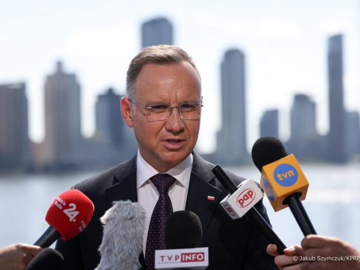 prezydent, duda, zełenski, ukraina, zboże, spotkanie, embargo