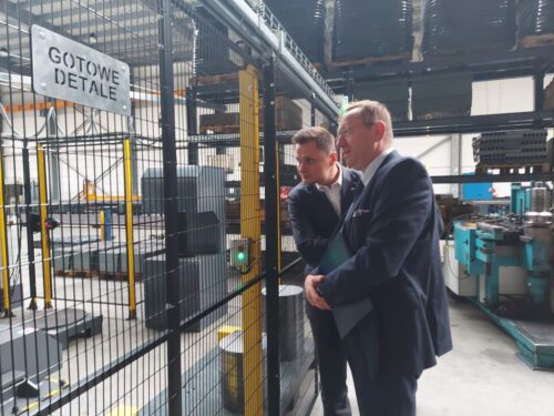 minister, telus, fabryka, wizyta, produkcja, maszyny rolnicze