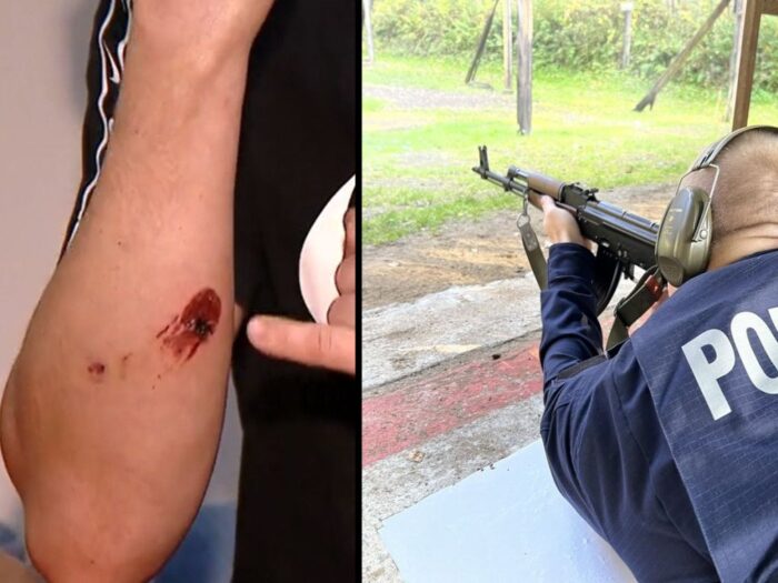 policja, szkolenie, strzelanie, postrzał, rolnik, ranny, śledztwo