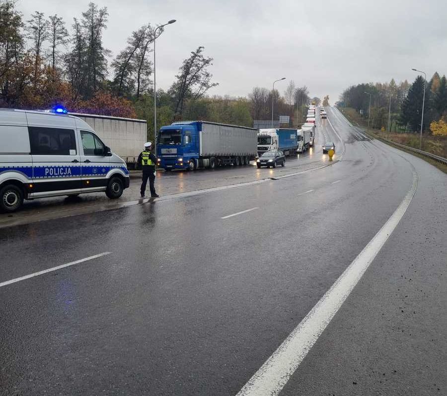 zełenski, granica, polska, blokada