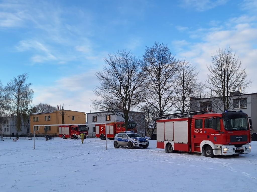 kp psp wągrowiec, wypadek, zdarzenie, przedsiębiorstwo rolne, interwencja, ładowarka, przygniecenie, lpr