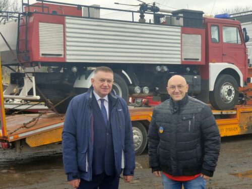 strażacy-ochotnicy, osp, osp płońsk, ukraina, wóz strażacki