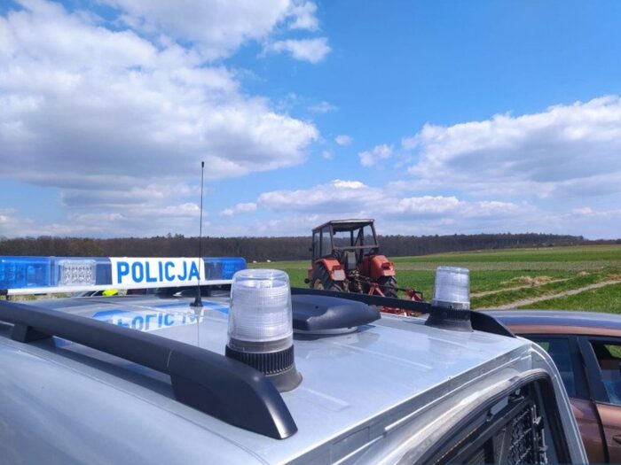 kpp pińczów, nietrzeźwy traktorzysta, pijany kierowca, ciągnik