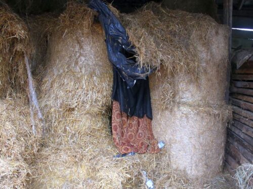 kpp bielsk podlaski, gospodarstwo, sterta słomy, bele słomy