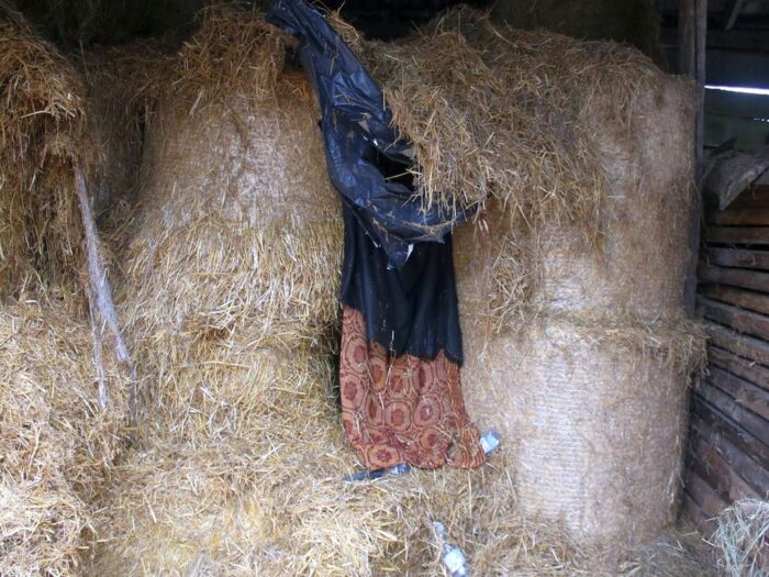 kpp bielsk podlaski, gospodarstwo, sterta słomy, bele słomy