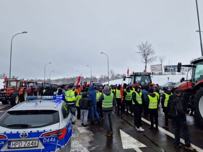 lubelskie, policja, protest rolników, rolnicy