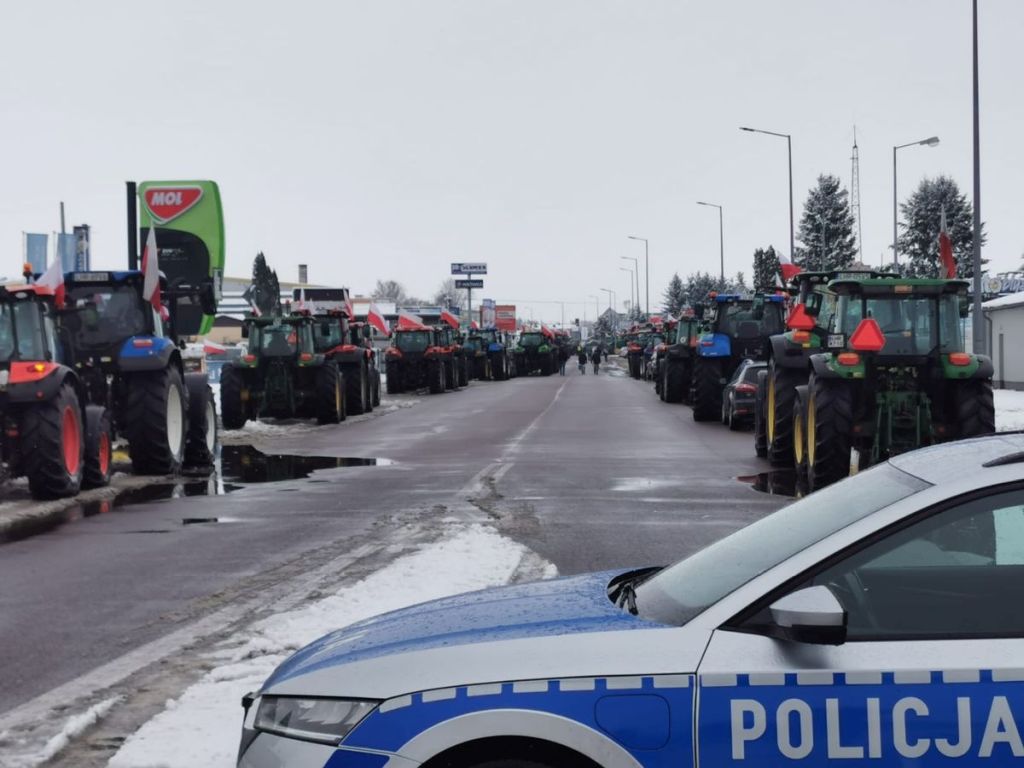 lubelskie, policja, protest rolników, rolnicy