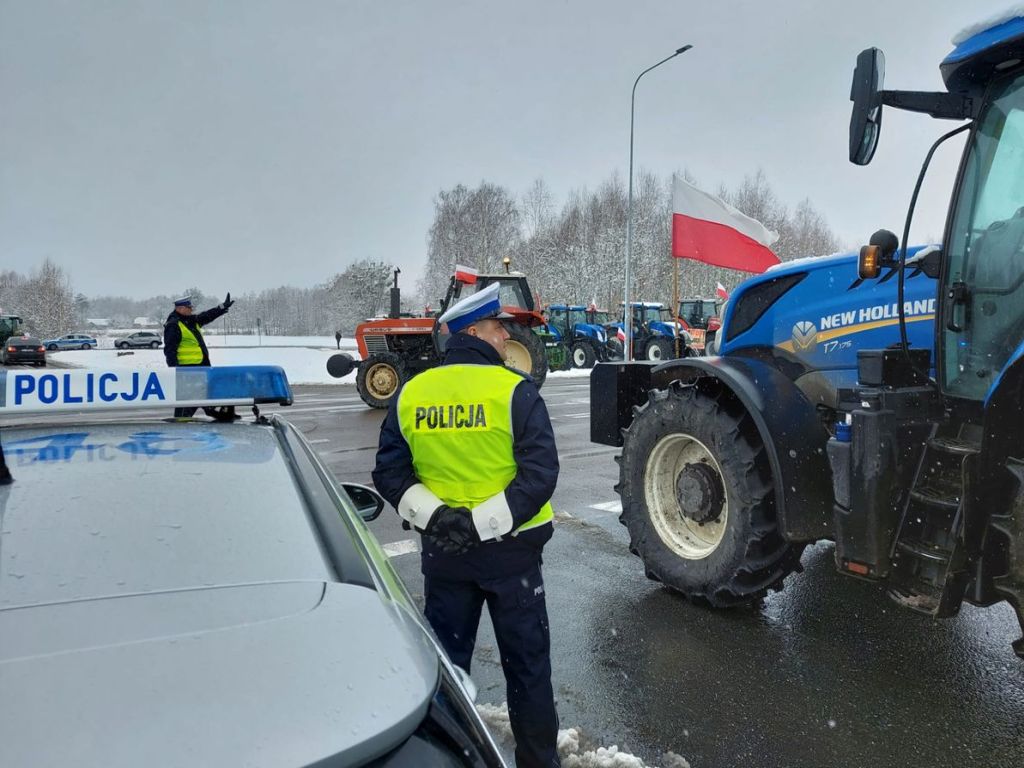 lubelskie, policja, protest rolników, rolnicy