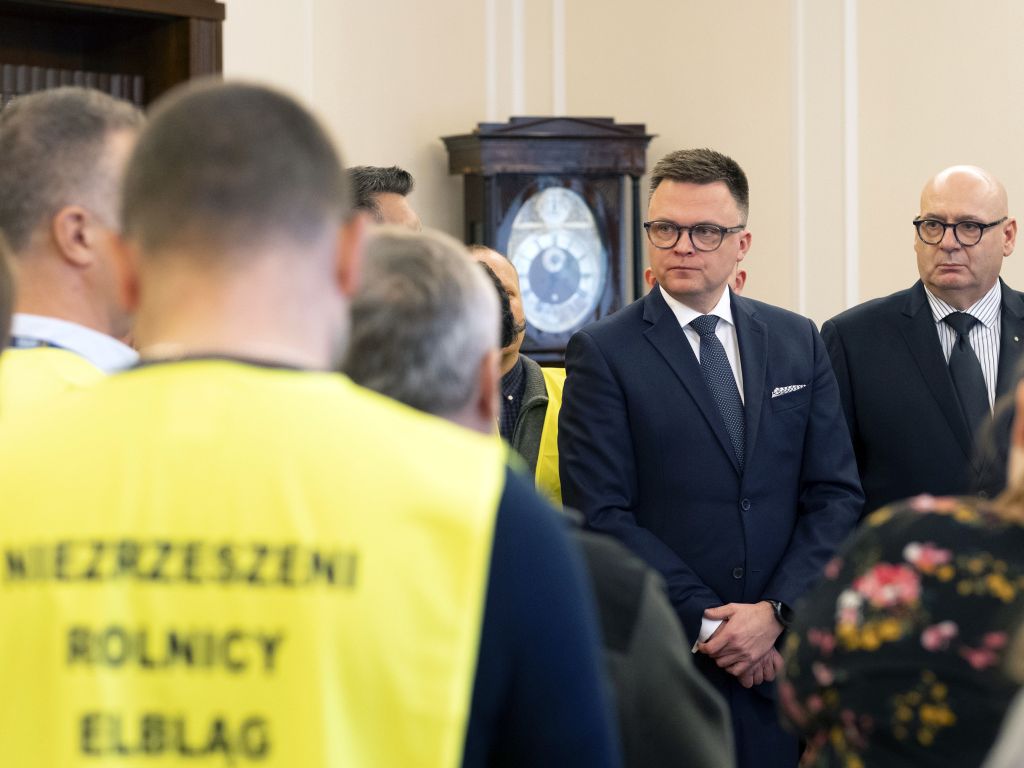 sejm, hołownia, marszałek, rolnicy, protest rolników