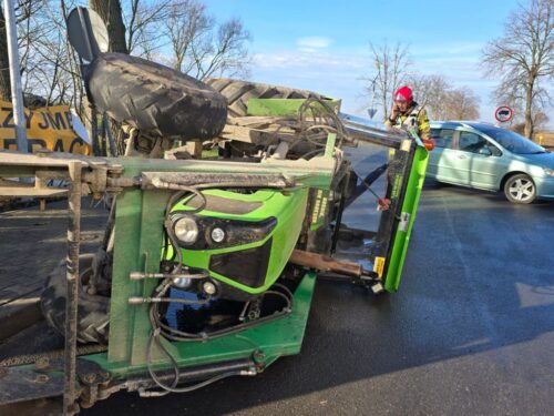 kp psp szamotuły, kolizja, zdarzenie drogowe, zderzenie