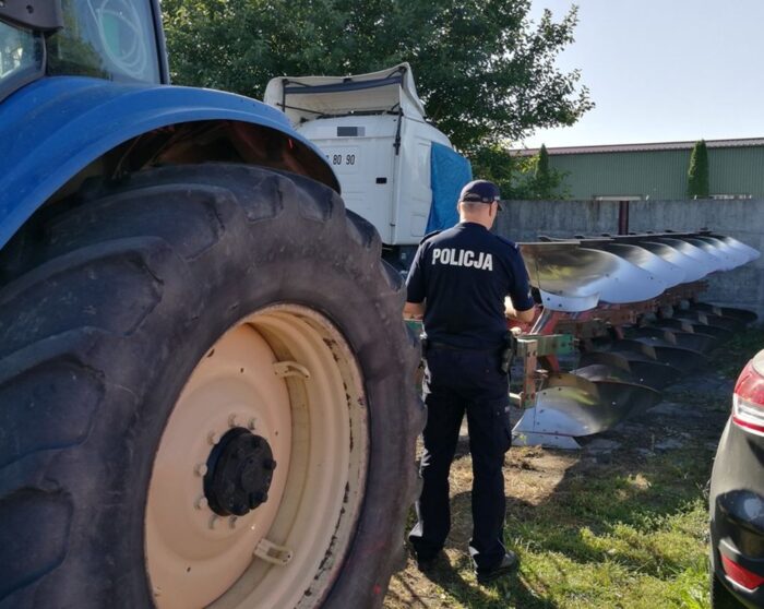 kpp płońsk, kradzież, maszyny rolnicze, fałszywe zgłoszenie