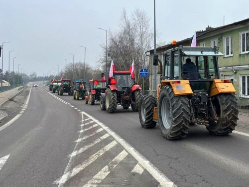 protest rolników, biała podlaska, prezydent miasta, obwodnica