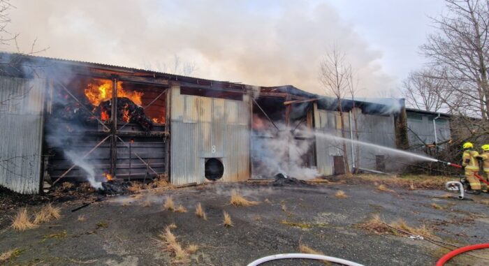 psp, osp, pożar, gospodarstwo