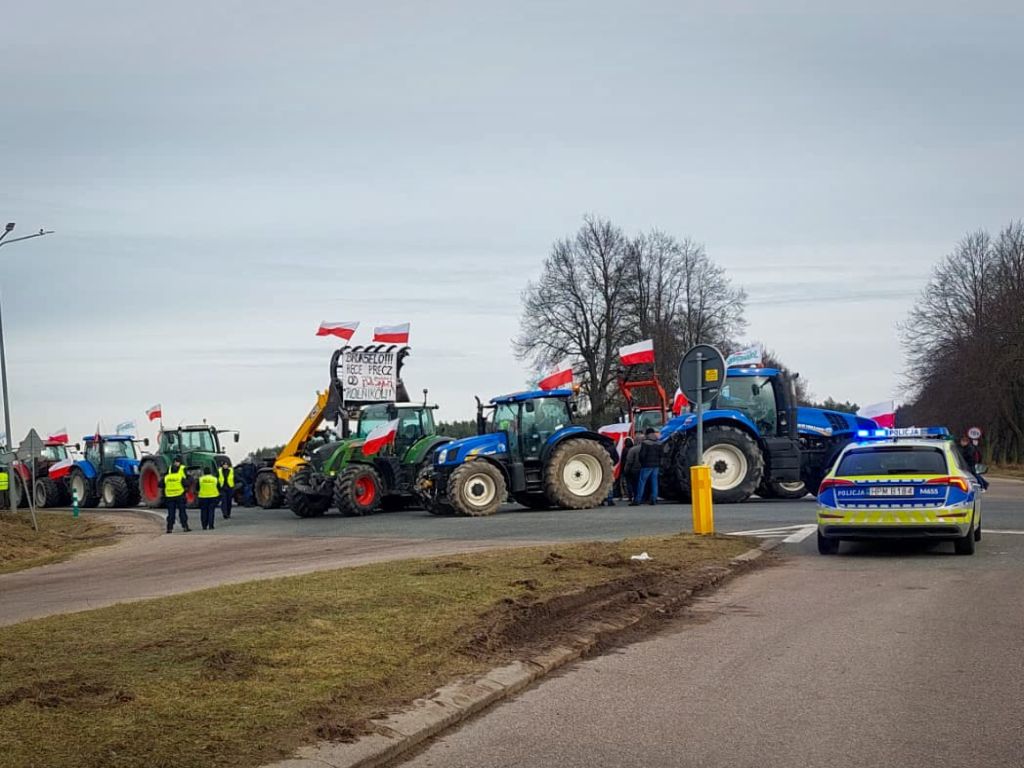 kujawsko-pomorskie, protest rolników, blokada, droga krajowa