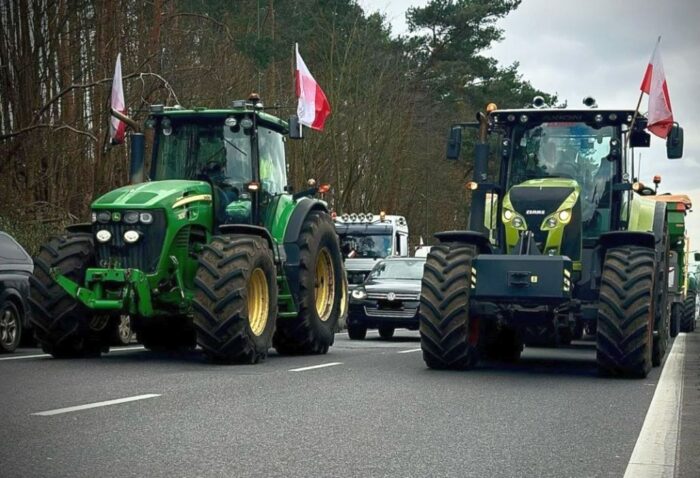 protest rolników, blokada, miasto, lublin