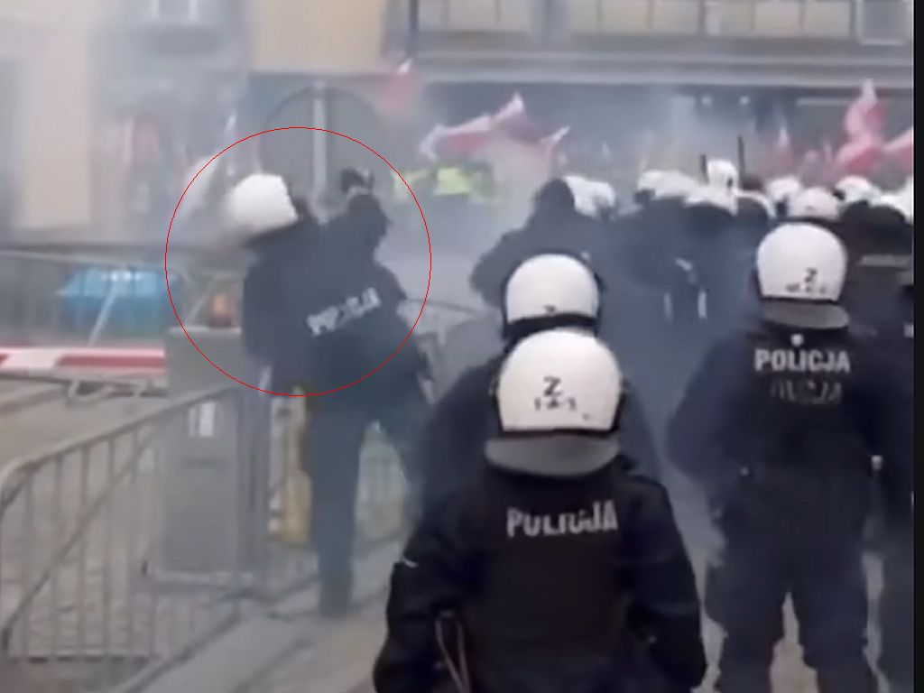 protest rolników, policjant, incydent, ksp